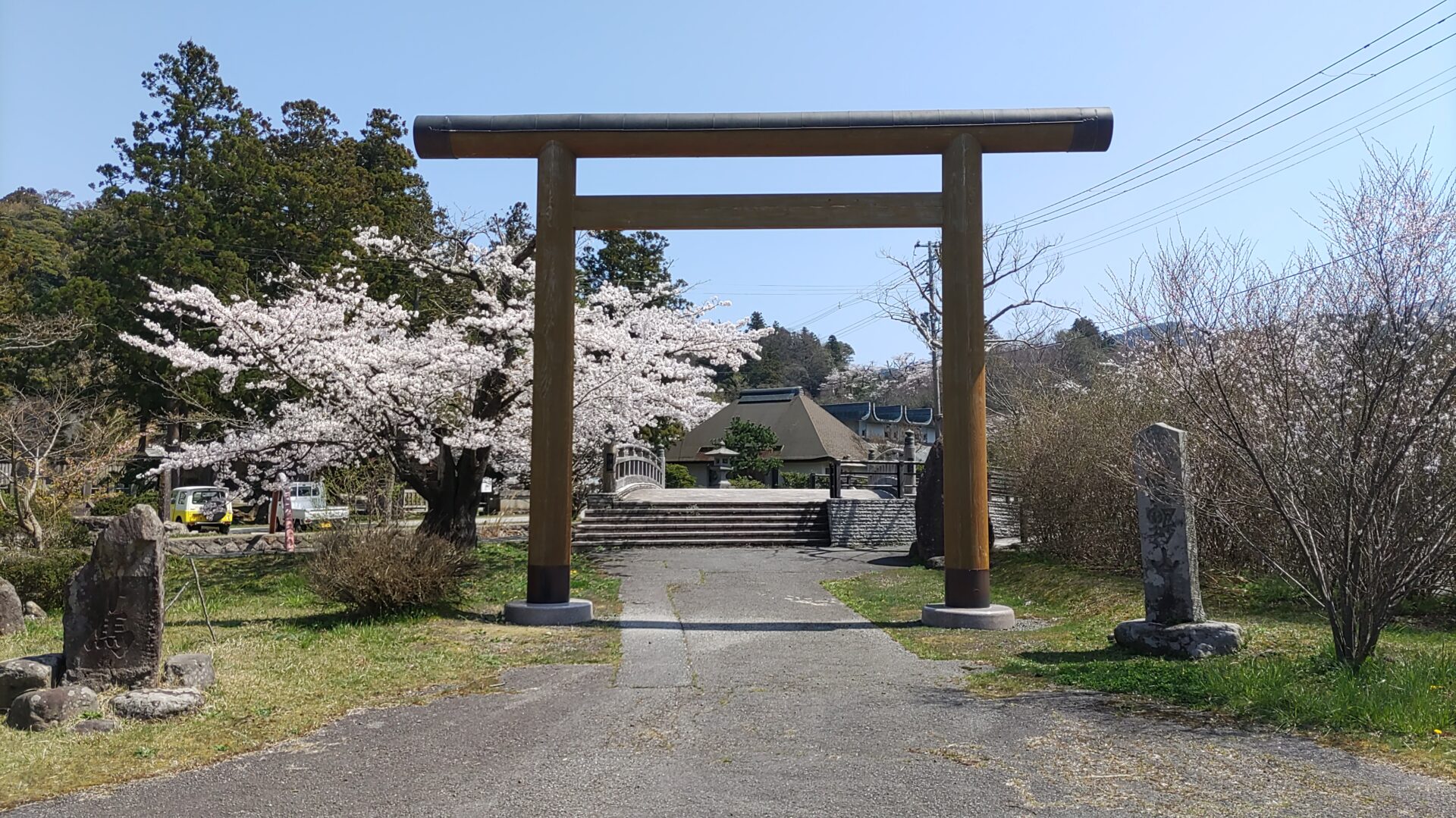 真野公園・真野宮の風景